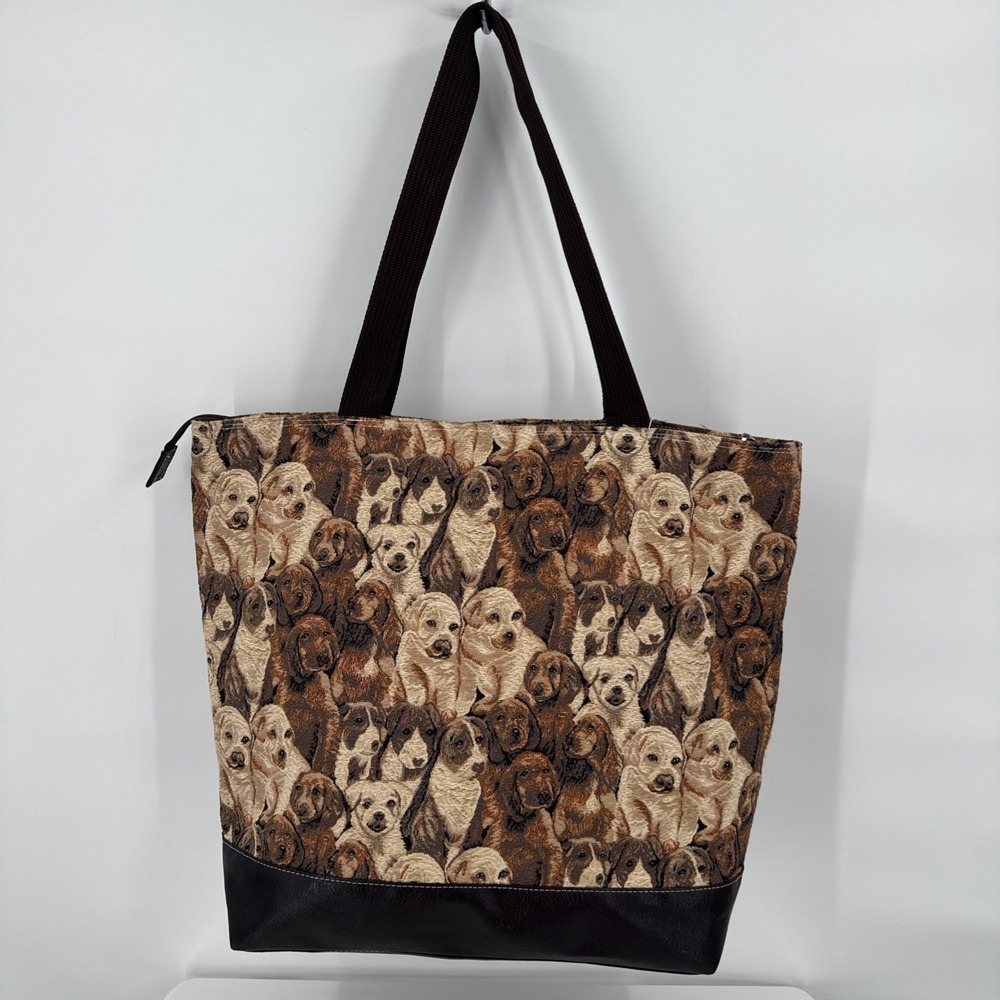 DOG LOVERS Labrador Collage Tapestry Extra Large Shoulder Tote Unbranded - Picture 4 of 11